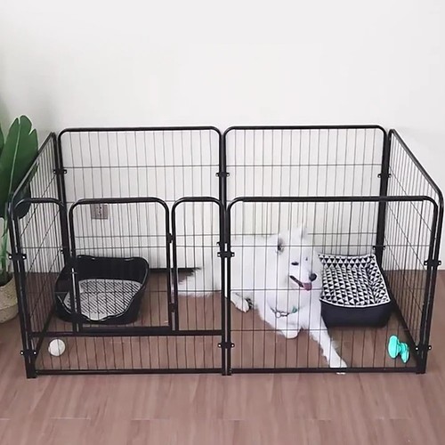Metal dog playpen - dog, foldable