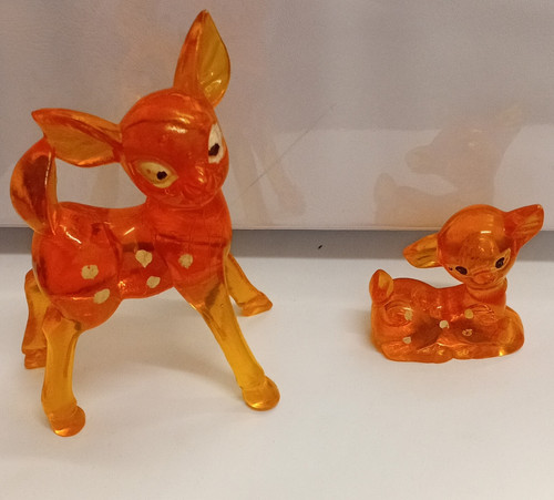 Orange yellow spotted - orange, glass