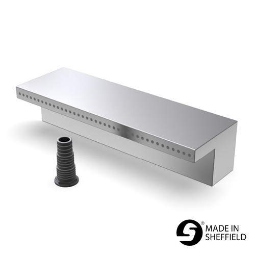 Stainless steel jet waterfall - steel,