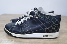 Ecko Women's Phranz Phantastic Black/White Lace Up High Top Trainers UK 6