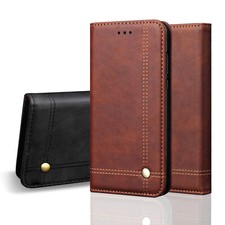 APEX Leather Case for iPhone 17 16 15 14 13 12 11 Pro Max XR SE 8 7-Wallet Flip