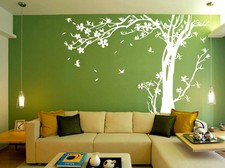 Cherry Blossom Tree Bird Wall