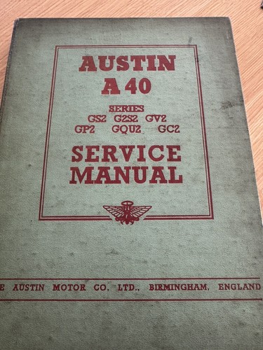 Austin a40 service manual - austin,