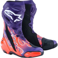 Alpinestars Supertech R Motorcycle Race Boots Jorge Martin Flyte Limited Purple