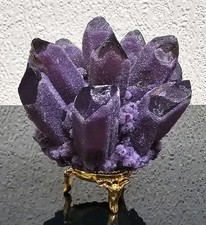 Large Amethyst cluster Mineral Geode Druzy Specimen Healing Crystal Gemstone 
