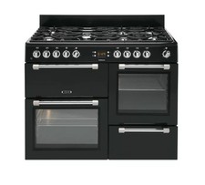 Leisure CK110F232K Cookmaster 110cm Dual Fuel Range Cooker 7 Burners Black A/A