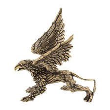 Brass Griffin Statue 11.5x13