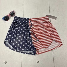 American Flag Print Drawstring