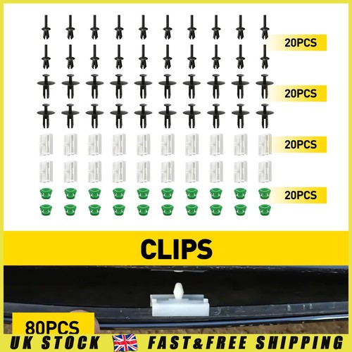 80pcs mounting clips - mounting, side