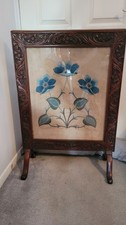 Vintage Oak Fire Screen