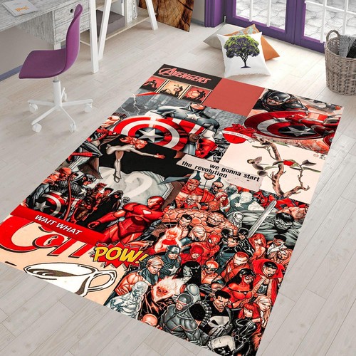 Captain america fan rug - america,,