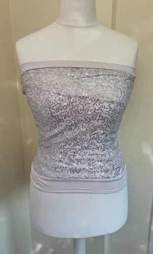 Witgirl sequined boob tube - sequined,