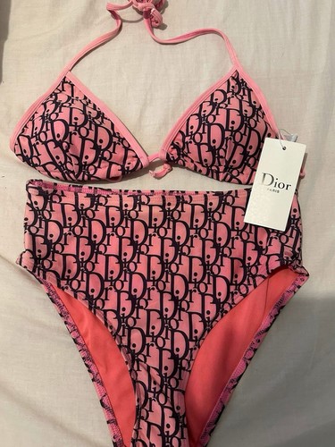 Pink dior bikini - pink, set