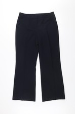 Principles by Ben de Lisi Petite Black Trousers Size 10 Flared