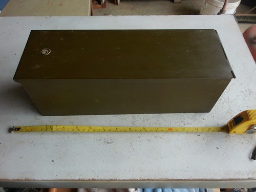 Vintage metal box filing - metal, index