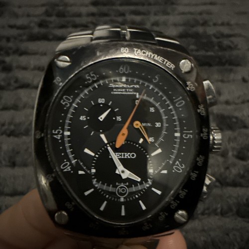 Seiko sportura kinetic black - seiko,