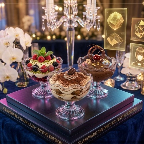 Ice cream sundae glasses - ice,