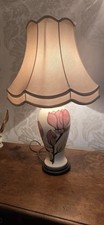 Moorcroft Pottery Large Lamp Magnolia Pattern