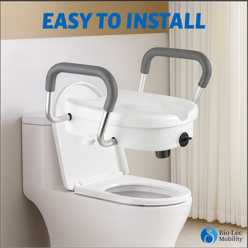 Raised toilet seat with - seat,