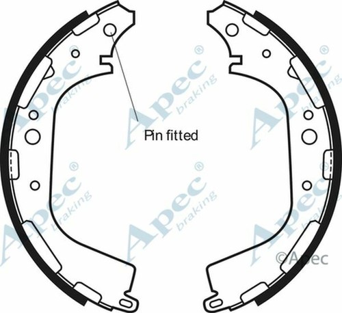 Brake shoes rear for - brake, nissan