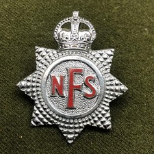 British Army Regimental Cap Badge - Original - National Fire Service NFS