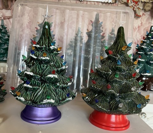 Mini ceramic christmas tree - christmas,