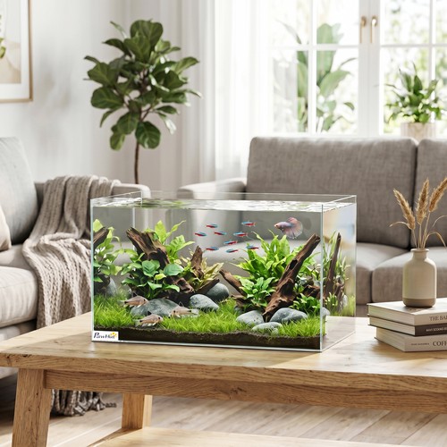 43l fish tank glass aquarium - glass,