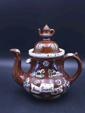 Victorian Bargeware Home Sweet Home Teapot