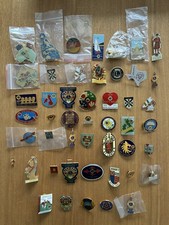 Incredible Collection Of 48 x Lions Club International Pin Badges - Rare Job Lot