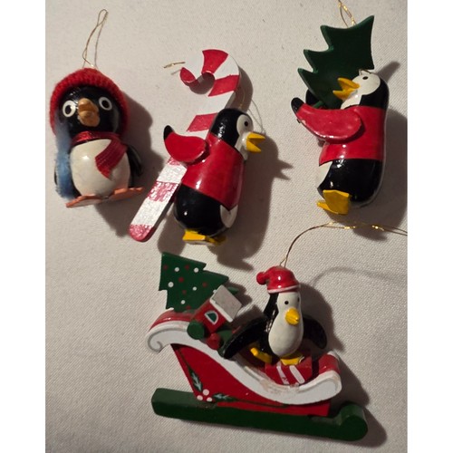 Vintage wooden penguin - vintage,