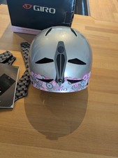 Giro Encore 2 Snowboard Helmet Silver/Pink Ski Good condition Womens Quick Post