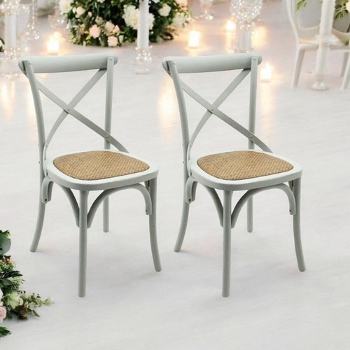 Grey cross back - back, dining