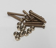 8ba x 1/2" Cheese head brass pack of 10 nuts and bolts