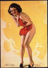 Modern GLAMOUR Postcard: Vintage Pin-Up Art Repro. Camden Graphics, # PC364