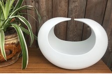 FUNKY NEXT SERENITY WHITE RETRO CERAMIC TABLE LAMP LIGHT