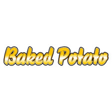 Baked Potato Text Sticker -