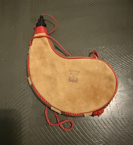Leather bota canteen liter - bota,