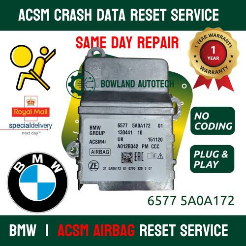 Crash data reset - service, for