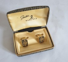 VINTAGE STRATTON PLAYING CARD CUFFLINKS IN ORIGINAL BOX