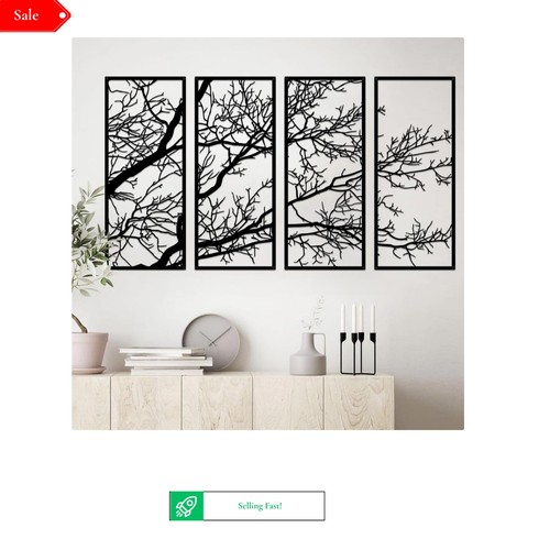 Tree life metal - wall, decor