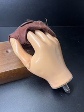 Vintage 1960s Hugh Steeper Prosthetic Hand in Leather Glove - Mechanical Thumb