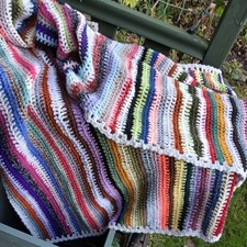 Pr Hand Crocheted rainbow