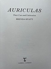 Auriculas by Hyatt, Brenda Hardback Book The Cheap Fast Free Post