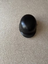 Steel German Stahlhelm/helmet From Ww2 Black Paint And Leather Lining