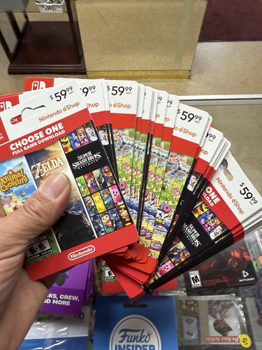 Nintendo switch gift card - nintendo,