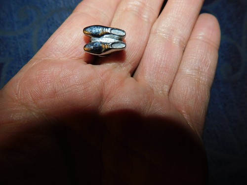 Novelty silver tone gentlemans - silver,