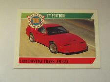 Panini: Dream Cars 100 "1988 PONTIAC TRANS-AM GTA" #98 Trading Card 1992