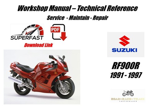 Suzuki rf900 rf900r service - rf900r,