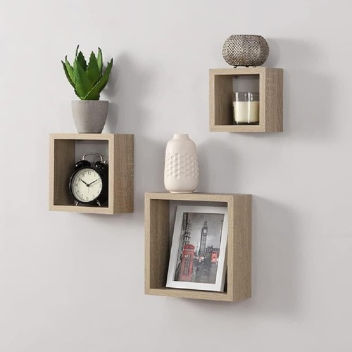 Pcs wooden floating cube - wooden,