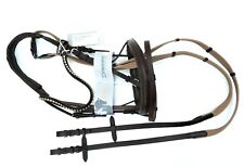 Dobert Classic Full Plain Snaffle Bridle Swarovski Crystals Full Sale Price